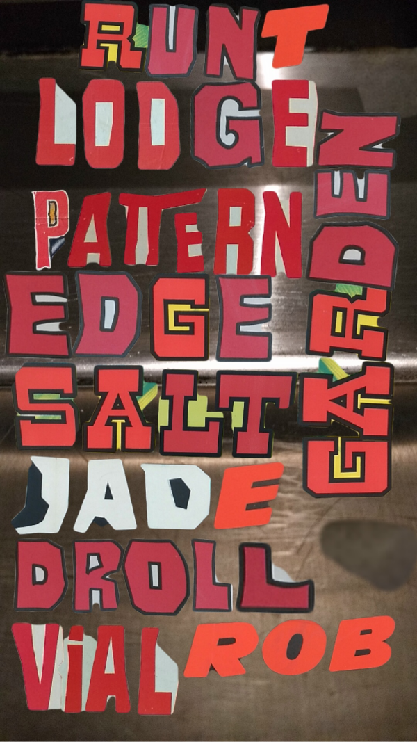 Snapchat collage of typography